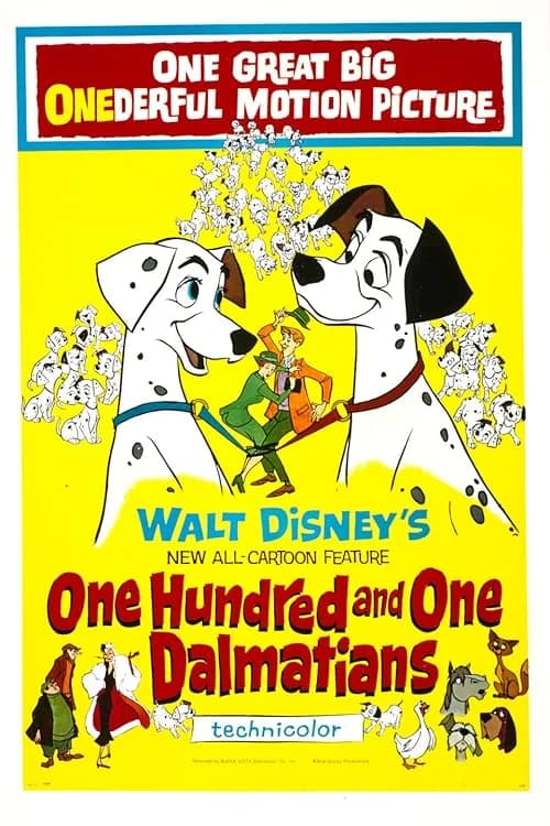 One Hundred and One Dalmatians film posteri